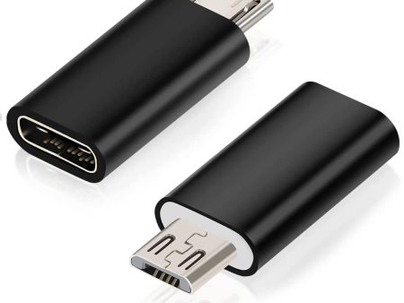 Adaptador USB C a Micro USB de CABLEPELADO | Velocidades de Transferencia de Datos de hasta 480 Mbps | Negro Reacondicionado Cheap