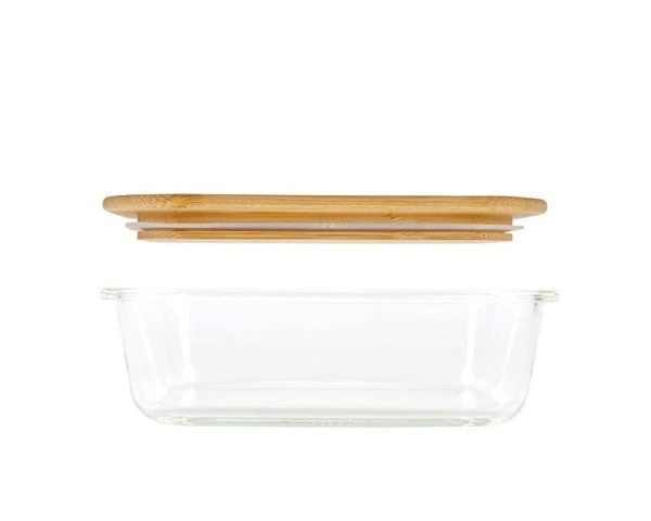 Birambeau - Utensilio de Cocina Caja de Cristal Alimento Hermético sin Tapa - 1520ml - Ideal para la Conservación Embalaje Deteriorado Online